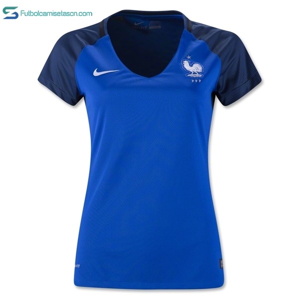 Camiseta Francia Mujer 1ª 2016
